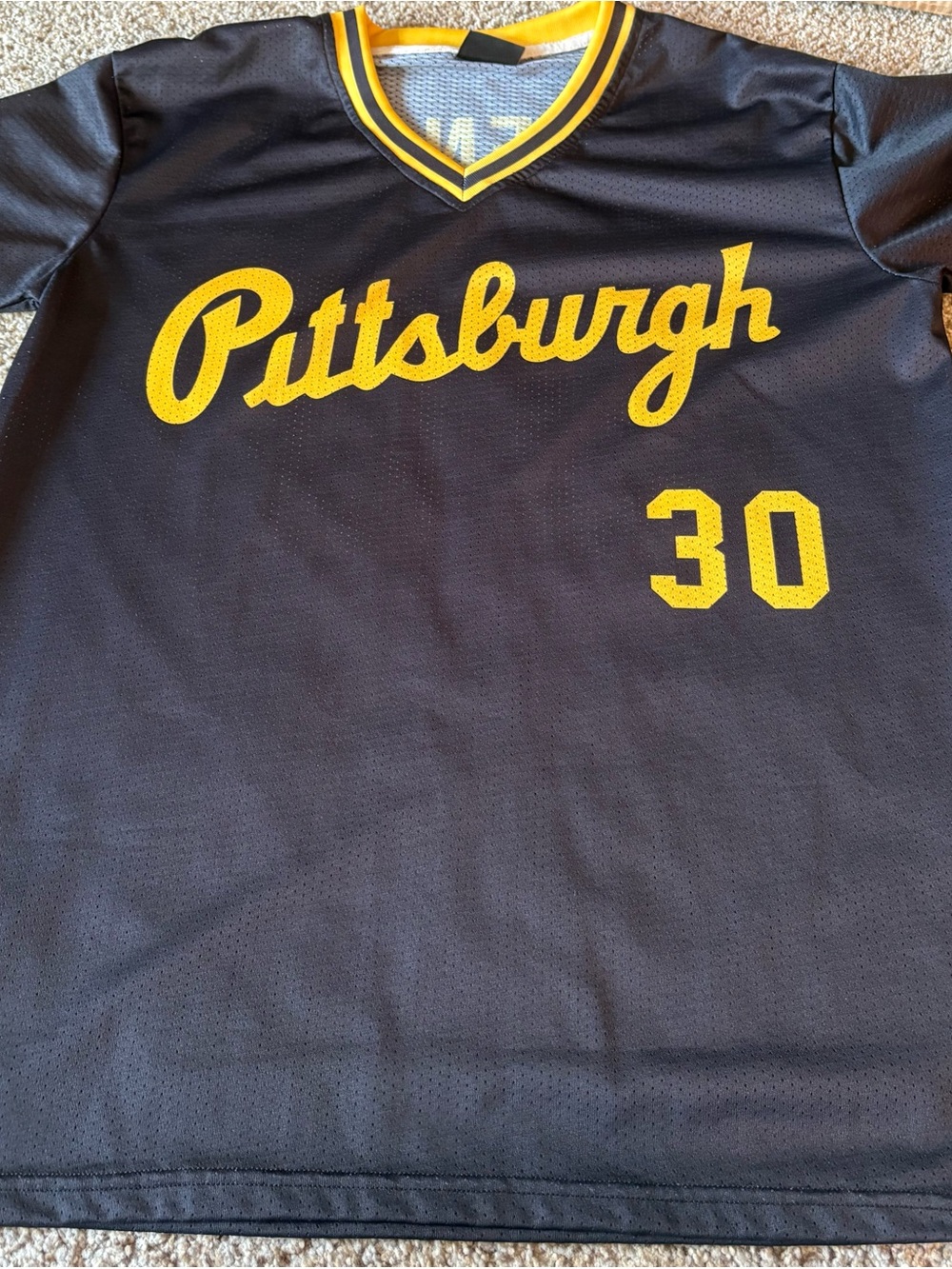 Pittsburgh Black & Yellow Men's Jersey Shirt